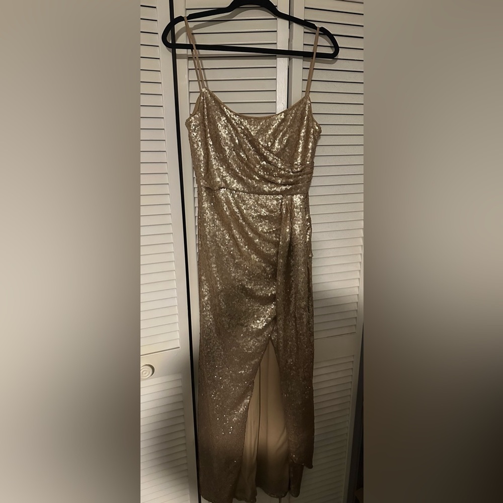 Formal gold sequin Dress